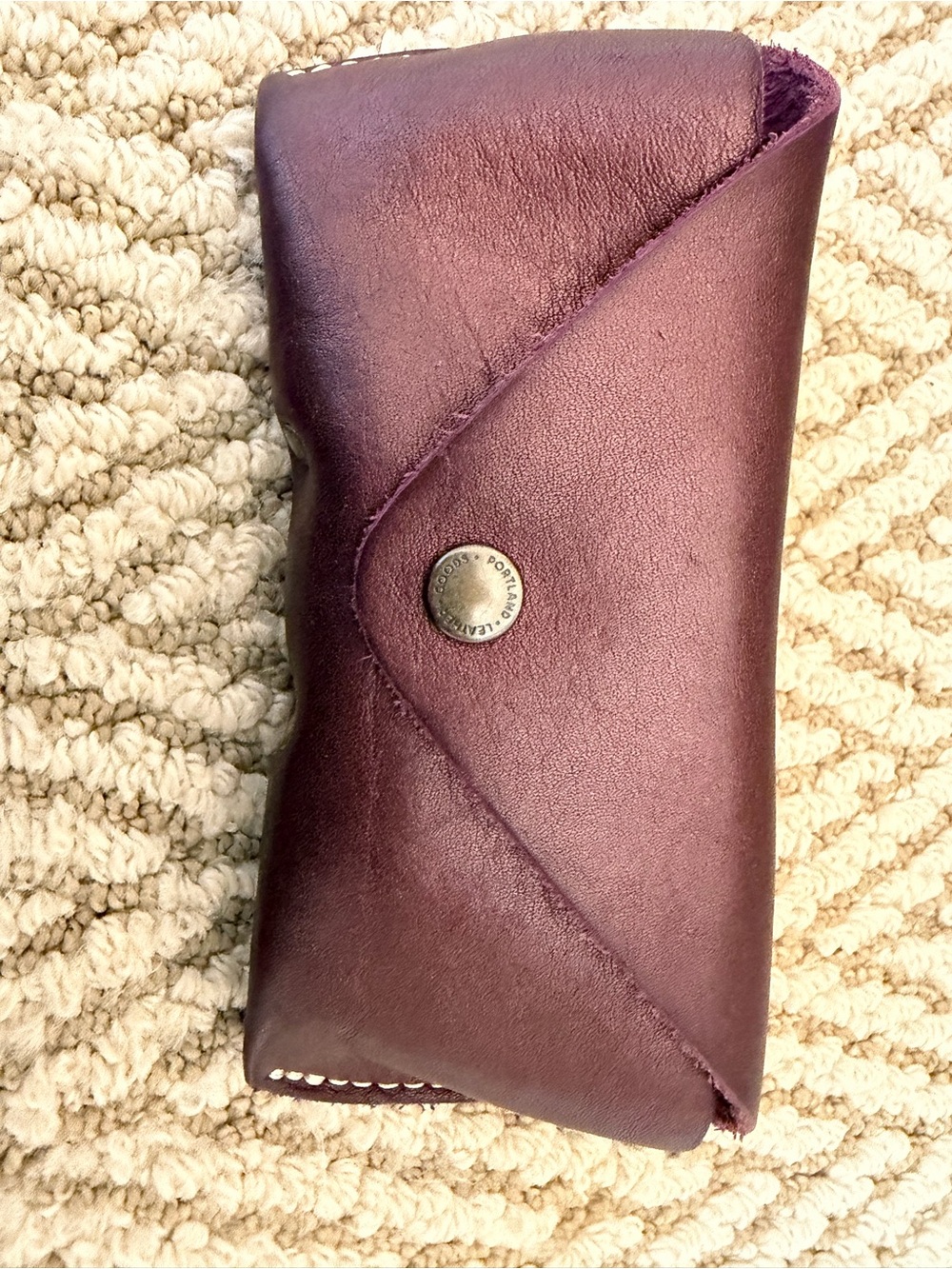 RARE Portland Leather Goods Sunglasses case in DISCO 🪩🦄
